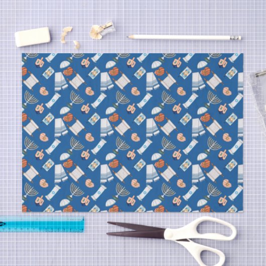 Hanukkah Fun Tissue Paper 薄葉紙 (クラフト)