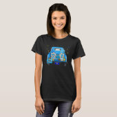 Hanukkah Gnome Truck Decorations Menorah Candles D Tシャツ (正面フル)