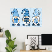 Hanukkah Gnomes Trio Poster ポスター (ホームオフィス)