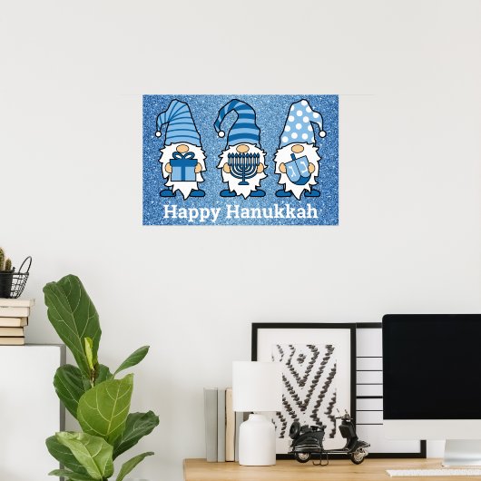 Hanukkah Gnomes Trio Poster ポスター (ホームオフィス)