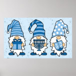Hanukkah Gnomes Trio Poster ポスター<br><div class="desc">hanukkah gnomes trio poster</div>
