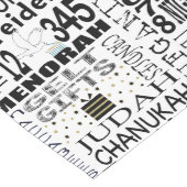 Hanukkah Happy Fun ロングテーブルランナー (コーナー)