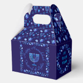 Hanukkah Jewish Holiday Menorah Ornate Mandala フェイバーボックス (正面)