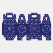 Hanukkah Jewish Holiday Menorah Ornate Mandala フェイバーボックス (見開き)