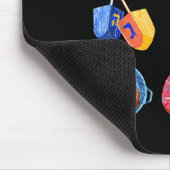 Hanukkah Latke Menorah Dreidel Donut Chanukah Jewi マウスパッド (コーナー)