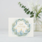 Hanukkah Lights Postcard ポストカード (スタンド正面)