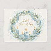 Hanukkah Lights Postcard ポストカード (正面)