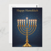 Hanukkah Lights Postcard ポストカード (正面/裏面)