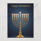 Hanukkah Lights Postcard ポストカード (正面)