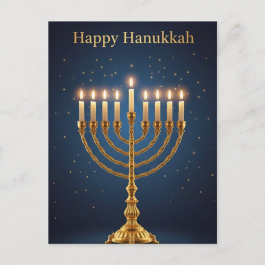 Hanukkah Lights Postcard ポストカード (正面)