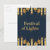 Hanukkah Lights Postcard ポストカード (正面/裏面)