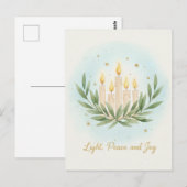 Hanukkah Lights Postcard ポストカード (正面/裏面)