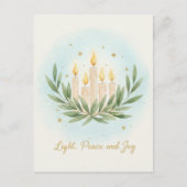 Hanukkah Lights Postcard ポストカード (正面)