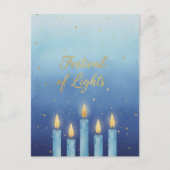 Hanukkah Lights Postcard ポストカード (正面)