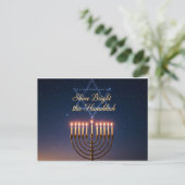 Hanukkah Lights Postcard ポストカード (スタンド正面)