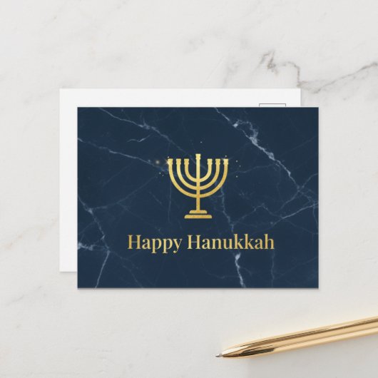 Hanukkah Lights Postcard ポストカード (正面/裏面インサイチュ)