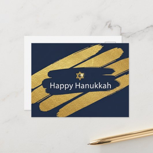 Hanukkah Lights Postcard ポストカード (正面/裏面インサイチュ)