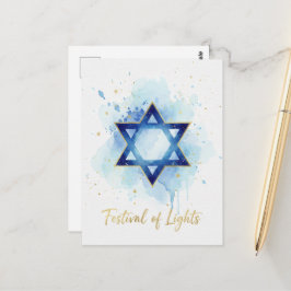 Hanukkah Lights Postcard ポストカード