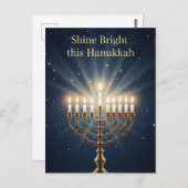 Hanukkah Lights Postcard ポストカード (正面/裏面)