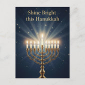 Hanukkah Lights Postcard ポストカード (正面)