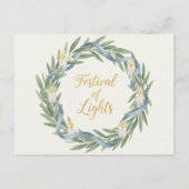 Hanukkah Lights Postcard ポストカード (正面)