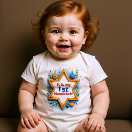 Hanukkah Little Light Bodysuit ベビーボディスーツ