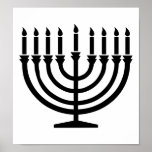 Hanukkah Menorah ポスター<br><div class="desc">Happy Hanukkah Menorah Chanukah jewish</div>