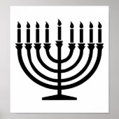 Hanukkah Menorah ポスター (正面)