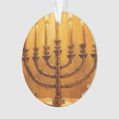 Hanukkah Menorah Festival of Lights Ornament オーナメント (正面)
