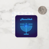 Hanukkah Menorah lights Festival decoration ノートカード (正面/裏面インサイチュ)