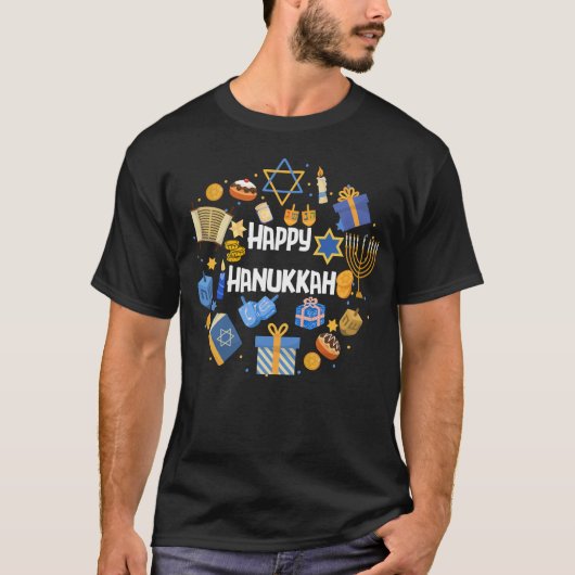 Hanukkah Menorah T-shirt   Tシャツ (正面)