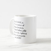 Hanukkah Mugパーソナライズオユーモアのあるプション コーヒーマグカップ (正面左)