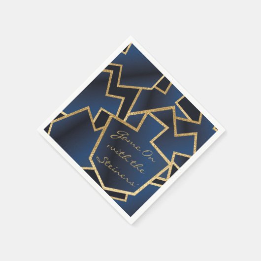 Hanukkah Napkin新しい製品をパーソナライズエレガント スタンダードカクテルナプキン (角)