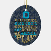 Hanukkah "O Dreidel Dreidel..."/Circleオーナメント セラミックオーナメント (右)
