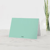 Hanukkah Olive Menorah | Teal Green Corporate Logo カード (裏面)