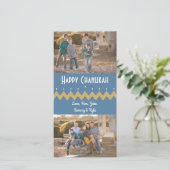 Hanukkah Photo Card with white envelope "Chevron" シーズンカード (スタンド正面)