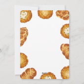 Hanukkah Pun Illustration – Latkes and Challah シーズンカード (裏面)