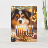 Hanukkah Puppy シーズンカード (正面)