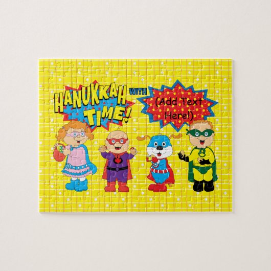 Hanukkah Puzzle Super Hanukkah Heroes ジグソーパズル (横)