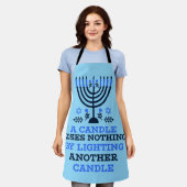 Hanukkah Quote Apron エプロン (着用した状態)
