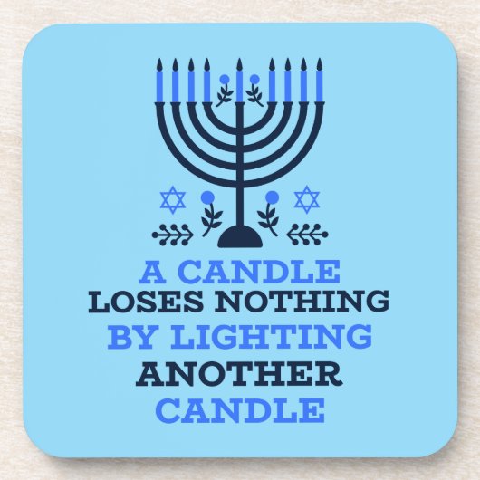 Hanukkah Quote Coasters コースター (正面)