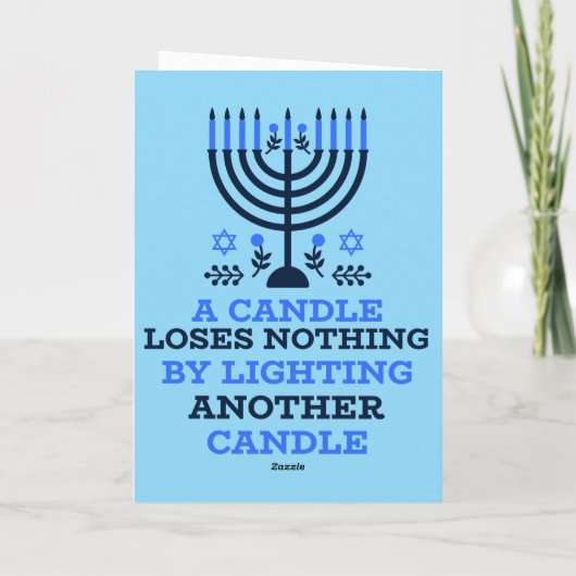 Hanukkah Quote Hanukkah Card  カード (裏面)