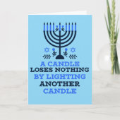 Hanukkah Quote Hanukkah Card カード (正面)