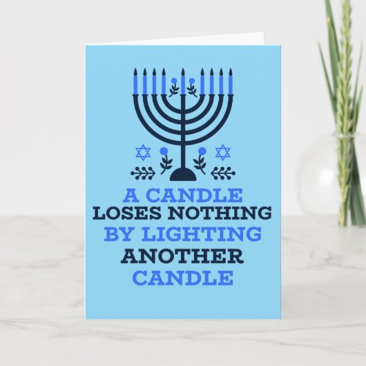 Hanukkah Quote Hanukkah Card カード (正面)