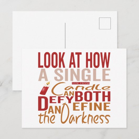 Hanukkah Quotes  案内ポストカード (正面/裏面)