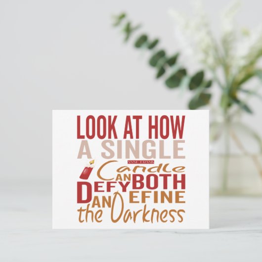 Hanukkah Quotes  案内ポストカード (スタンド正面)