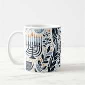 Hanukkah Sameach Glow Mug:Sip in the Spirit of Ce コーヒーマグカップ (左)