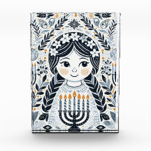 Hanukkah Sameach Radiance Photo Block: Preserve