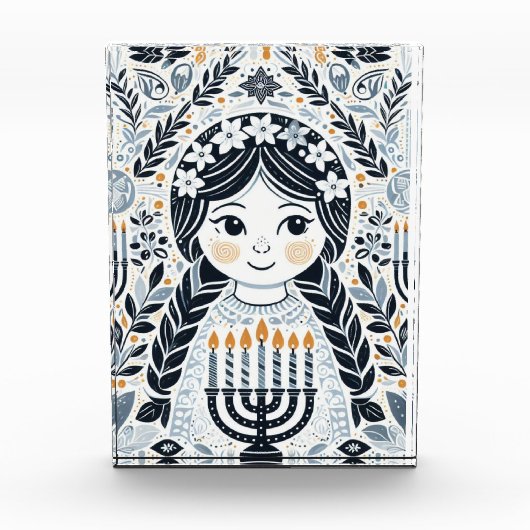 Hanukkah Sameach Radiance Photo Block: Preserve フォトブロック (正面)