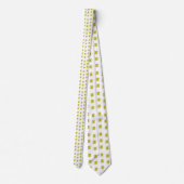 Hanukkah seagull with dreidel and gelt ネクタイ (裏面)